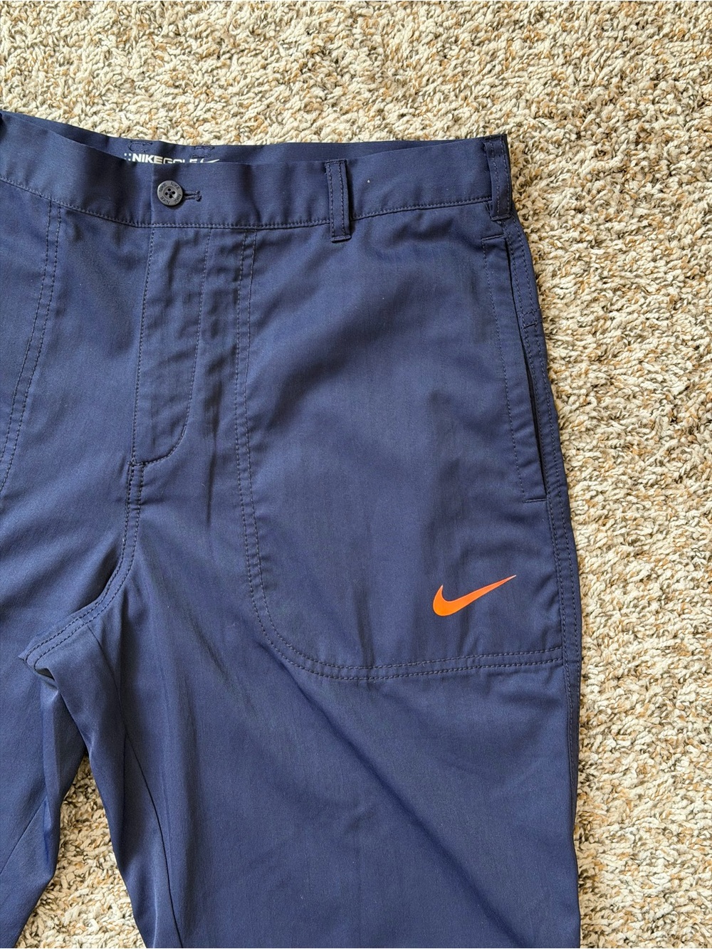 NikeGolf Men's Performance Shorts with Orange Swoosh - Picture 10 of 10